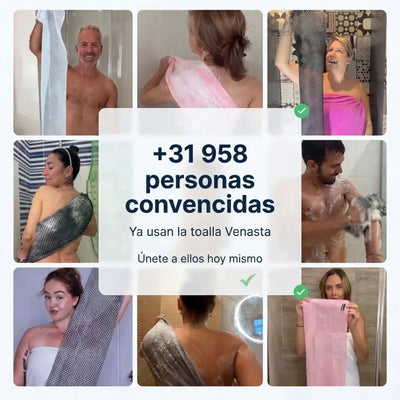 Toalla exfoliante de ducha Venasta