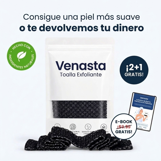 Toalla exfoliante de ducha Venasta